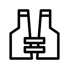 Fototapeta premium safety vest icon or logo isolated sign symbol vector illustration - high quality black style vector icons 