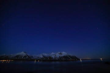 night landscape with stars
