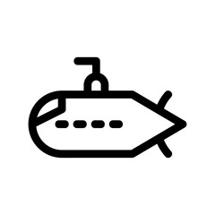 submarine icon or logo isolated sign symbol vector illustration - high quality black style vector icons
