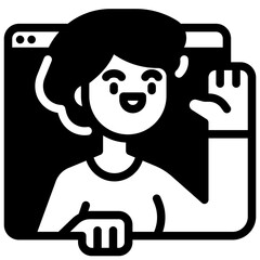assistant solid icon
