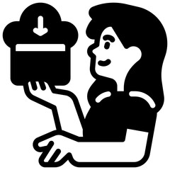 cloud solid icon
