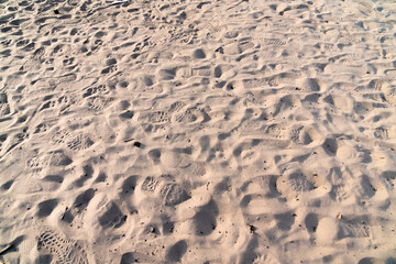 Fototapeta premium Human footprint in the sand