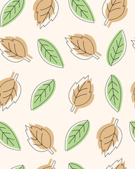 seamless background with leaves seamless pattern wallpaper 