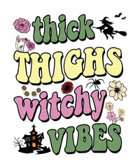 Groovy style Halloween typography t-shirt design, vintage typography t-shirt design, retro Halloween t-shirt design, groovy t-shirt design.