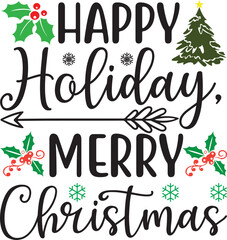 happy holiday, merry christmas