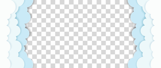 Background with blue and white stripes both side