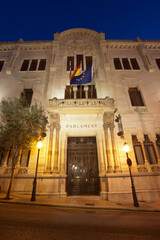 Fototapeta premium Fachada del Parlament de las Illes Balears.Palma.Mallorca.Islas Baleares. Spain.