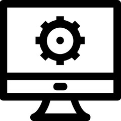 Screen Settings Vector Icon