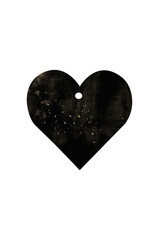 Black sale tag watercolor.