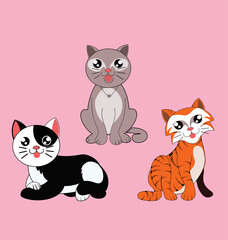 cute characters in the form of vector graphics,
suitable for design related to children's world and various design work