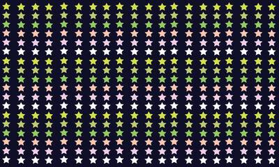 vector colored stars on a blue background