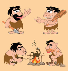funny  characters in the form of vector graphics,
suitable for design related to children's world and various design work