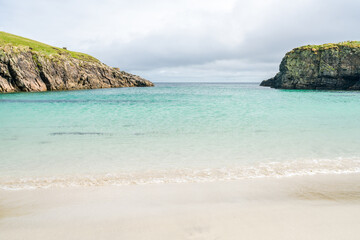 Port Stoth bay and beach on Isle of Lewis, Scotland, UK