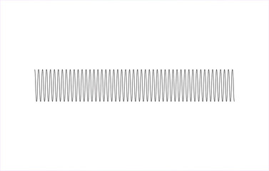 straight spring graphic outline
