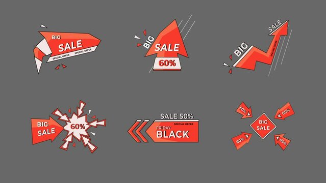 Sale banner badge. Special offer discount tags. Coupon shape templates design. Cyber monday sale discounts. Black friday shopping icons. Best ultimate offer badge. Super discount icons. Alpha channel.