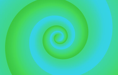 Fibonacci ratio spiral circular multicolor gradient