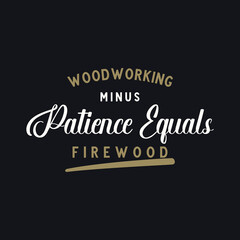 Simple Motivational Quote Typography with Wood Theme