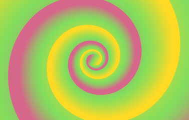Fibonacci ratio spiral circular multicolor gradient