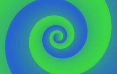 Blue Green Fibonacci ratio spiral circular multicolor gradient