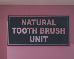 Natural toothbrush unit....