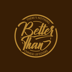 Simple Circle Badge or Stamp Style Typography Art