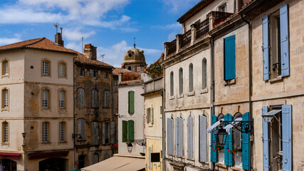 Fototapeta na wymiar View of Arles city in France