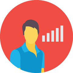 Graphic Presentation Vector Icon