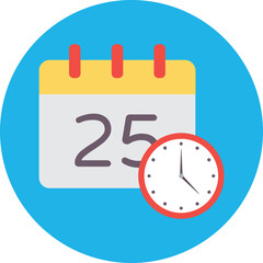 Christmas Calendar Vector Icon