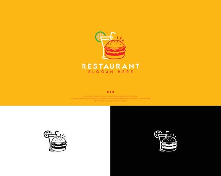 Restaurant logo design template