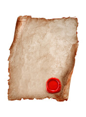 old paper with wax
