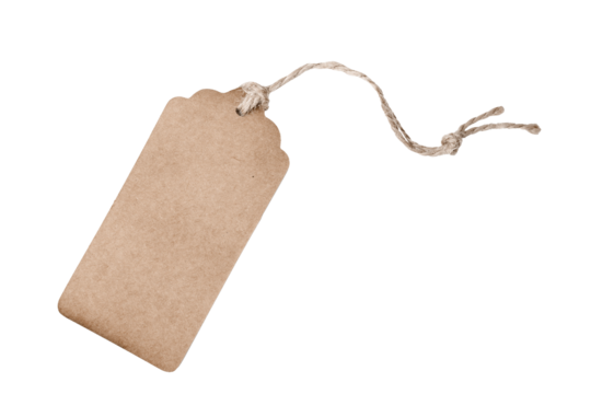 blank price tag