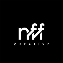 Fototapeta premium NFF Letter Initial Logo Design Template Vector Illustration
