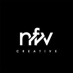 Obraz premium NFV Letter Initial Logo Design Template Vector Illustration