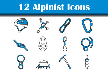 Alpinist Icon Set