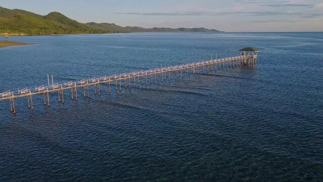 A jetty in Davao Oriental at late afternoon