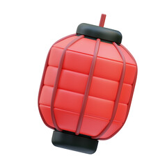 Obraz premium Japanese Icon, Lantern 3d Illustration