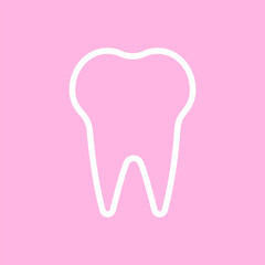 Dental logo Template vector illustration icon design tooth icon isolated. Tooth icon, tooth logo	