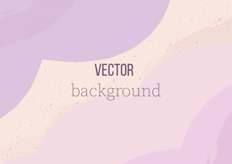 Pastel background vector. Watercolor style background with purple splashes for holiday design or for kids.