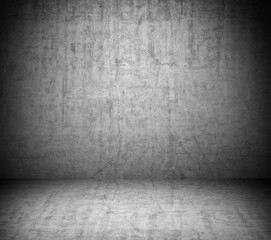 Grungy Dark Concrete Room