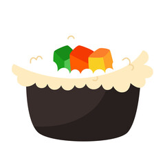 Futomaki sushi icon.