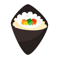 Temakii sushi detailed icon