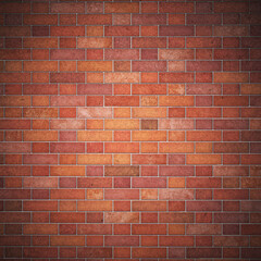 Digitally Generated Grunge Brick Wall