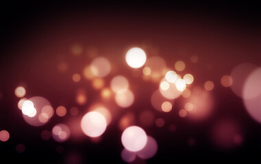 White Bokeh Lights on a Red Background