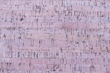 pink cork-wood panel - background
