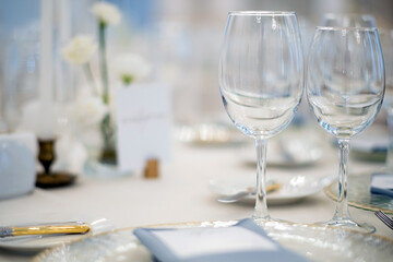 Wedding table decoration catering service.