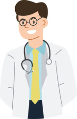Fototapeta premium Doctor Cartoon Character