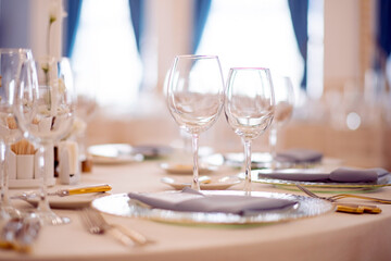 Wedding table decoration catering service.