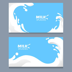 Milk splash vector illustration, vector 