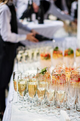 catering drinks on the table