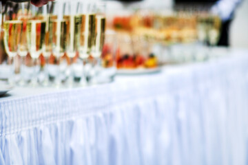 catering drinks on the table